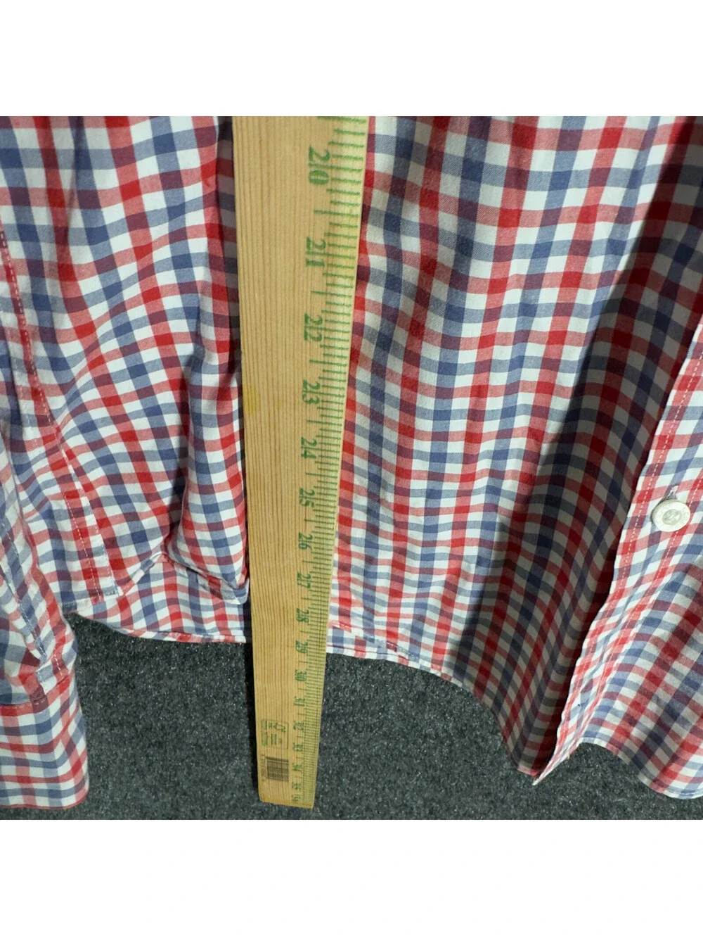J. Crew Shirt Men M Medium Red Plaid Button Up Collared Long Sleeve Cotton Slim